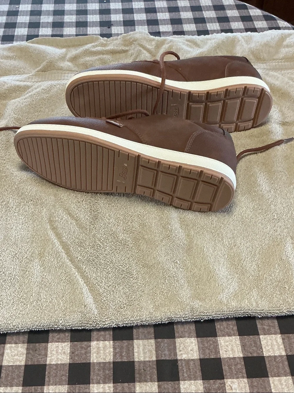 Bass Men's Brown Casual Lace-Up Slip-Ons